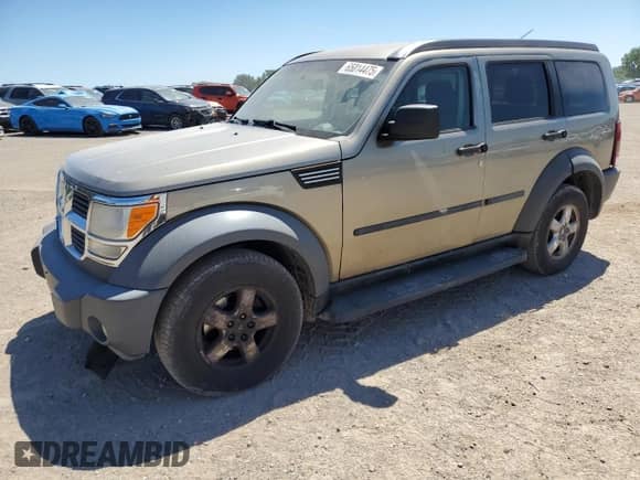 2007 Dodge Nitro SXT with VIN 1D8GU28K27W569171, listed as a Copart auction lot 65014475 with 190,129 mi miles and Clean title. Bid and sale history available at DreamBid. Image 1.