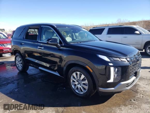 2023 Hyundai Palisade SEL with VIN KM8R2DGE0PU595747, listed as a Copart auction lot 41065264 with 14,926 mi miles and . Bid and sale history available at DreamBid. Image 4.