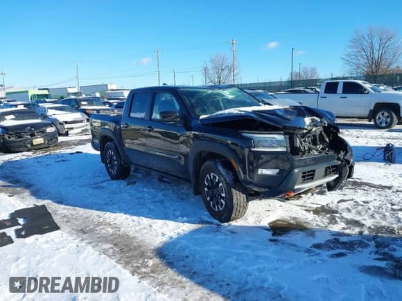 2023 Nissan Frontier SV with VIN 1N6ED1EK9PN621578, listed as a IAAI auction lot 41261849 with 20,571 mi miles and . Bid and sale history available at DreamBid. Image 1.