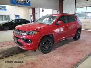 2022 Jeep Compass (RED) Edition with VIN 3C4NJDCB3NT207080, listed as a Copart auction lot 60460855 with Not provided miles and Salvage title. Bid and sale history available at DreamBid. Image 1.