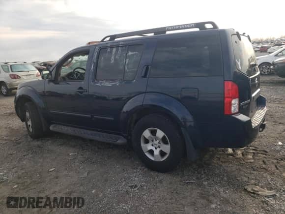 2007 Nissan Pathfinder SE with VIN 5N1AR18W37C606583, listed as a Copart auction lot 45974645 with 163,904 mi miles and Salvage title. Bid and sale history available at DreamBid. Image 2.