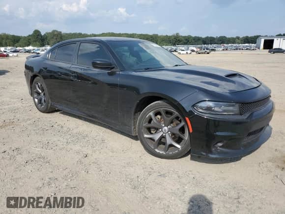 2019 Dodge Charger GT with VIN 2C3CDXHG4KH598883, listed as a Copart auction lot 81255955 with 128,520 mi miles and Salvage title. Bid and sale history available at DreamBid. Image 4.