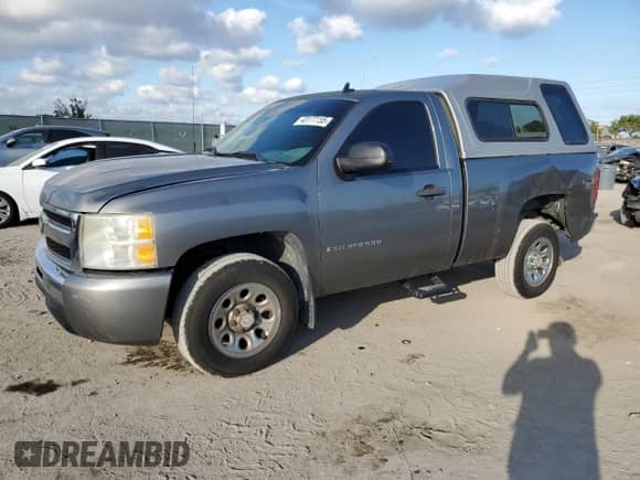2009 Chevrolet Silverado 1500 Work Truck with VIN 1GCEC14C29Z161868, listed as a Copart auction lot 43177155 with 86,143 mi miles and Salvage title. Bid and sale history available at DreamBid. Image 1.