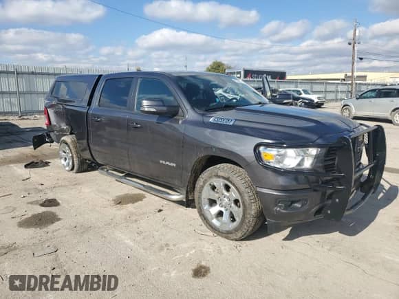 2020 Ram 1500 Big Horn with VIN 1C6SRFMT8LN329307, listed as a Copart auction lot 47875235 with 46,164 mi miles and Salvage title. Bid and sale history available at DreamBid. Image 4.