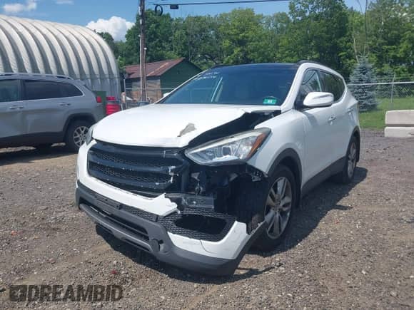 2014 Hyundai Santa Fe with VIN 5XYZWDLA1EG225384, listed as a IAAI auction lot 42518990 with 99,125 mi miles and . Bid and sale history available at DreamBid. Image 6.