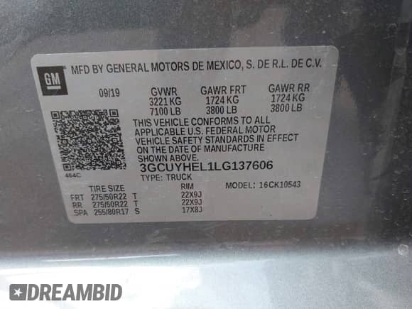 2020 Chevrolet Silverado 1500 High Country с VIN 3GCUYHEL1LG137606, выставлен на аукционе IAAI как лот 43198828 с пробегом 63 476 миль миль и . История ставок и продаж доступна на DreamBid. Изображение 9.
