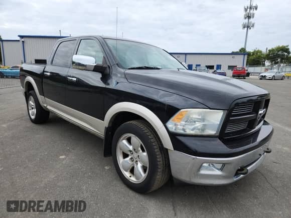 2010 Dodge 1500 Laramie with VIN 1D7RV1CT1AS221364, listed as a Copart auction lot 80588785 with 139,853 mi miles and Salvage title. Bid and sale history available at DreamBid. Image 4.