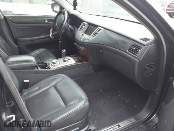 2009 Hyundai Genesis with VIN KMHGC46F59U051875, listed as a IAAI auction lot 42325230 with 192,536 mi miles and . Bid and sale history available at DreamBid. Image 5.