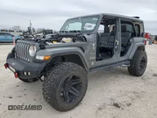 2023 Jeep Wrangler Sahara с VIN 1C4HJXEG4PW571254, выставлен на аукционе Copart как лот 86759364 с пробегом Не указан миль и Списание • Salvage title. История ставок и продаж доступна на DreamBid. Изображение 1.