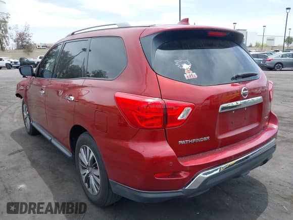 2019 Nissan Pathfinder SL with VIN 5N1DR2MN4KC638354, listed as a IAAI auction lot 42239557 with 75,011 mi miles and . Bid and sale history available at DreamBid. Image 3.