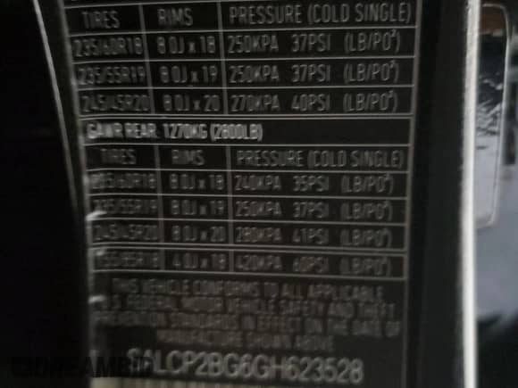 2016 Land Rover Discovery Sport SE с VIN SALCP2BG6GH623528, выставлен на аукционе Copart как лот 86091015 с пробегом 106 419 миль миль и Чистый • Clean title. История ставок и продаж доступна на DreamBid. Изображение 13.