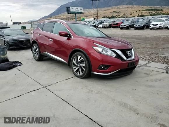 2015 Nissan Murano Platinum with VIN 5N1AZ2MHXFN277980, listed as a Copart auction lot 70699105 with 145,319 mi miles and Salvage title. Bid and sale history available at DreamBid. Image 14.