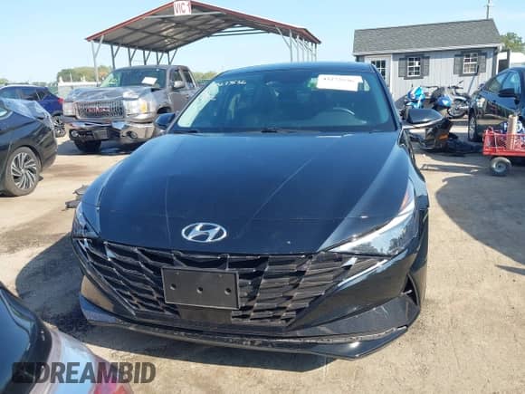 2023 Hyundai Elantra Limited with VIN KMHLP4AG7PU521758, listed as a IAAI auction lot 43273536 with 27,510 mi miles and . Bid and sale history available at DreamBid. Image 12.
