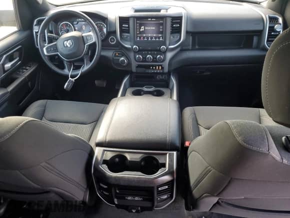 2021 Ram 1500 Big Horn with VIN 1C6RREFM6MN834438, listed as a Copart auction lot 43195865 with 42,010 mi miles and Salvage title. Bid and sale history available at DreamBid. Image 8.