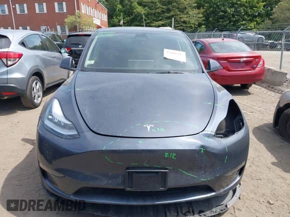 2023 Tesla Model Y Long Range with VIN 7SAYGDEE0PA056378, listed as a IAAI auction lot 43086315 with 22,635 mi miles and . Bid and sale history available at DreamBid. Image 13.