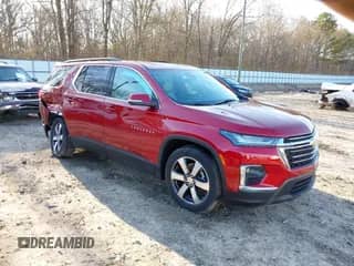 2023 Chevrolet Traverse LT with VIN 1GNERHKW7PJ228732, listed as a IAAI auction lot 41493274 with 25,487 mi miles and . Bid and sale history available at DreamBid. Image 1.