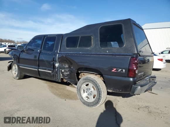 2005 Chevrolet Silverado 1500 Work Truck with VIN 1GCEK19V95Z100315, listed as a Copart auction lot 88313885 with Not provided miles and Salvage title. Bid and sale history available at DreamBid. Image 2.
