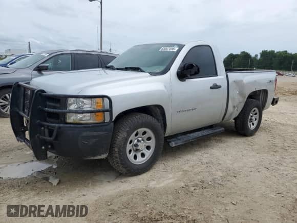 2012 Chevrolet Silverado 1500 Work Truck with VIN 1GCNKPEX8CZ182707, listed as a Copart auction lot 65007695 with 403,335 mi miles and Salvage title. Bid and sale history available at DreamBid. Image 1.