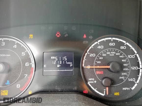 2017 Subaru Impreza with VIN 4S3GTAA67H1715166, listed as a Copart auction lot 55089645 with 121,311 mi miles and Salvage title. Bid and sale history available at DreamBid. Image 9.