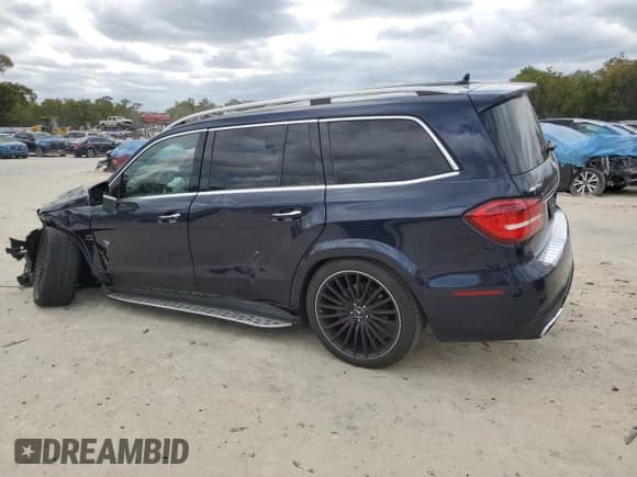 2019 Mercedes-Benz GLS 63 AMG z VIN 4JGDF7FE6KB221892, wystawiony jako Copart lot #49637525 z przebiegiem 69 852 mil mil oraz Szkoda całkowita • Salvage title. Historia ofert i sprzedaży dostępna na DreamBid. Obrazek 2.