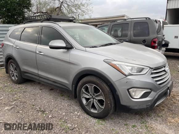 2015 Hyundai Santa Fe GLS with VIN KM8SM4HF4FU088867, listed as a IAAI auction lot 41725425 with 283,301 mi miles and . Bid and sale history available at DreamBid. Image 1.