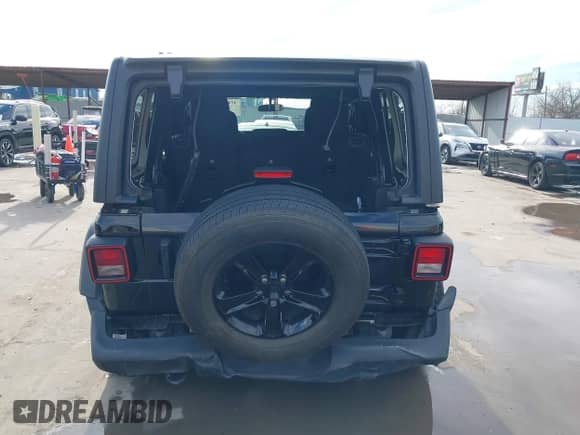 2021 Jeep Wrangler Unlimited Sport S with VIN 1C4HJXDN0MW817146, listed as a IAAI auction lot 41459993 with 20,367 mi miles and . Bid and sale history available at DreamBid. Image 16.