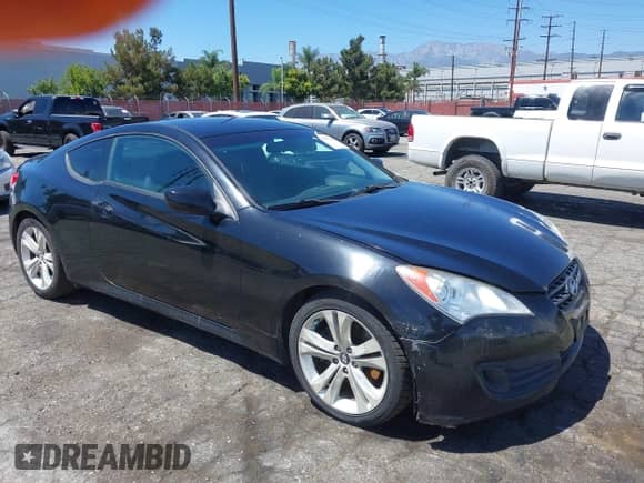 2012 Hyundai Genesis Coupe Premium with VIN KMHHT6KD2CU074431, listed as a IAAI auction lot 43035548 with 202,526 mi miles and . Bid and sale history available at DreamBid. Image 1.