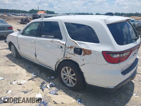 2020 Dodge Durango Pursuit with VIN 1C4SDJFT1LC369943, listed as a IAAI auction lot 42696377 with 97,850 mi miles and . Bid and sale history available at DreamBid. Image 3.