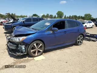 2018 Subaru Impreza Special Sports with VIN 4S3GTAM66J3721479, listed as a Copart auction lot 63615705 with 96,665 mi miles and Salvage title. Bid and sale history available at DreamBid. Image 1.