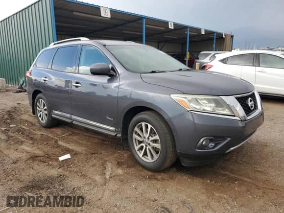 2014 Nissan Pathfinder SV Hybrid z VIN 5N1CR2MM5EC642694, wystawiony jako Copart lot #65499165 z przebiegiem 146 064 mil mil oraz Czysty tytuł • Clean title. Historia ofert i sprzedaży dostępna na DreamBid. Obrazek 4.