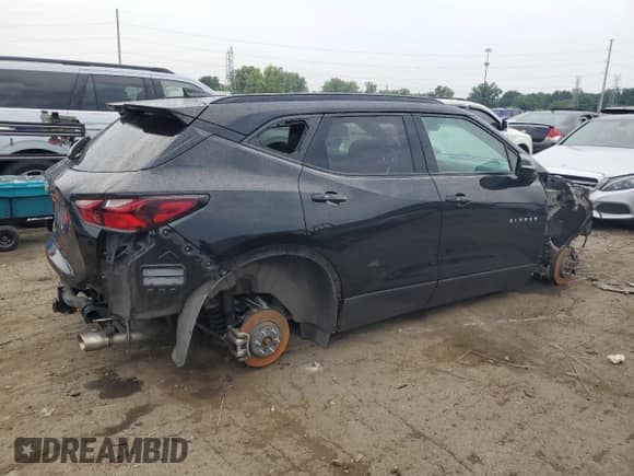 2021 Chevrolet Blazer LT с VIN 3GNKBJRS3MS509468, выставлен на аукционе Copart как лот 63519465 с пробегом Не указан миль и На запчасти • Non repairable. История ставок и продаж доступна на DreamBid. Изображение 3.