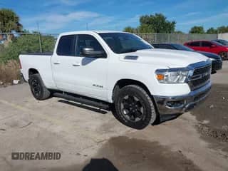 2023 Ram 1500 Big Horn with VIN 1C6SRFBT4PN609346, listed as a IAAI auction lot 43536707 with 43,231 mi miles and . Bid and sale history available at DreamBid. Image 1.