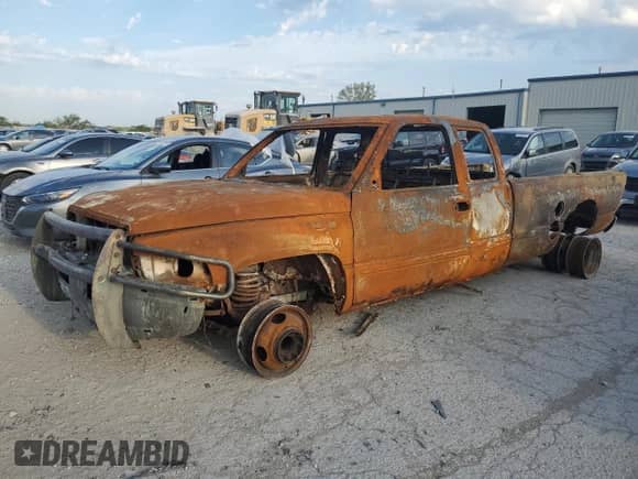 1997 Dodge 3500 with VIN 3B7MF33D1VM572599, listed as a Copart auction lot 69404964 with Not provided miles and Non repairable. Bid and sale history available at DreamBid. Image 1.