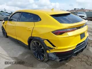 2023 Lamborghini Urus S with VIN ZPBUB3ZL1PLA24058, listed as a IAAI auction lot 41686367 with 15,346 mi miles and . Bid and sale history available at DreamBid. Image 3.