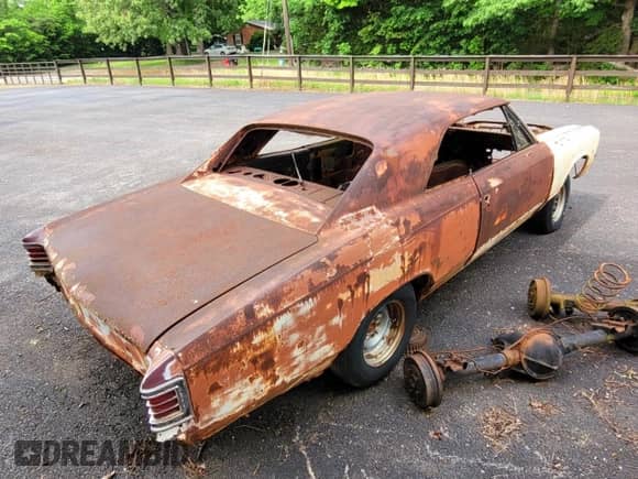 1967 Chevrolet Chevelle с VIN 135177B151992, выставлен на аукционе Copart как лот 68598545 с пробегом 52 753 миль миль и Чистый • Clean title. История ставок и продаж доступна на DreamBid. Изображение 4.
