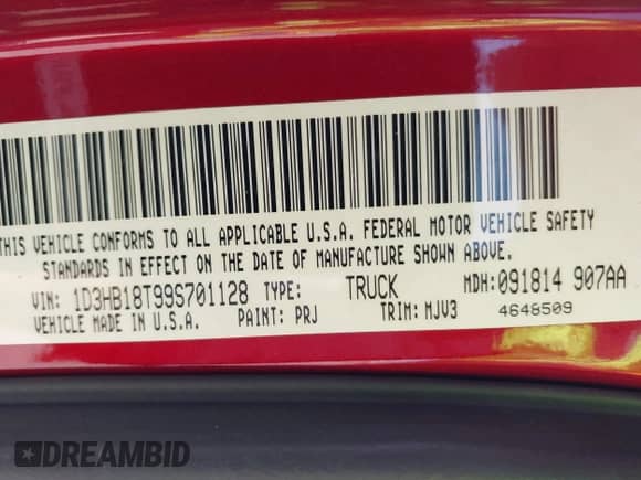 2009 Dodge 1500 SLT z VIN 1D3HB18T99S701128, wystawiony jako IAAI lot #41775491 z przebiegiem 139 372 mil mil oraz . Historia ofert i sprzedaży dostępna na DreamBid. Obrazek 9.