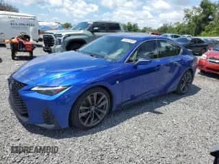 2021 Lexus IS 350 F Sport with VIN JTHGZ1B29M5044000, listed as a Copart auction lot 64207895 with 53,155 mi miles and Salvage title. Bid and sale history available at DreamBid. Image 1.