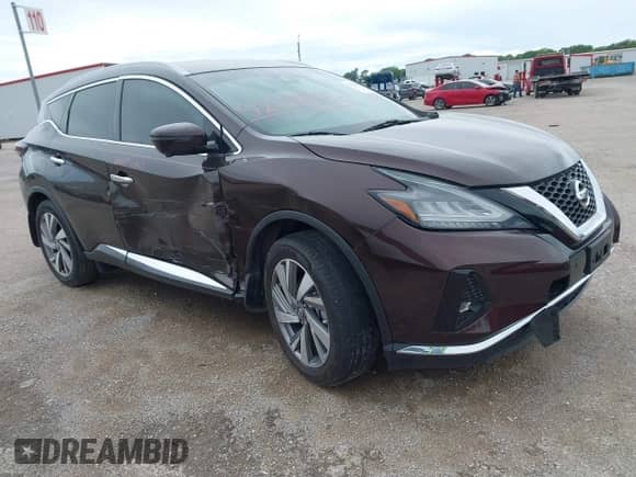 2020 Nissan Murano SL z VIN 5N1AZ2CJ8LN128516, wystawiony jako IAAI lot #42098596 z przebiegiem 53 484 mil mil oraz . Historia ofert i sprzedaży dostępna na DreamBid. Obrazek 1.