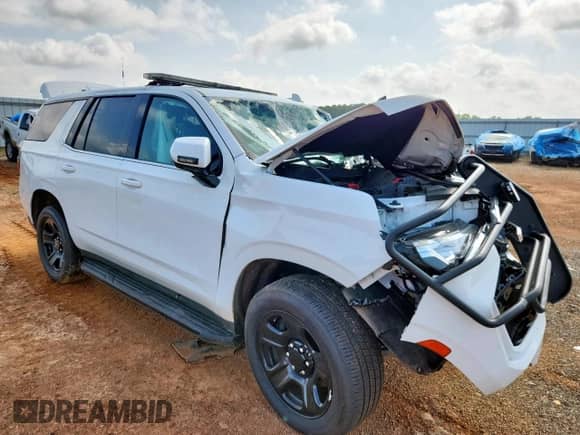 2023 Chevrolet Tahoe Commercial with VIN 1GNSCLED3PR413458, listed as a Copart auction lot 60437905 with Not provided miles and Salvage title. Bid and sale history available at DreamBid. Image 4.