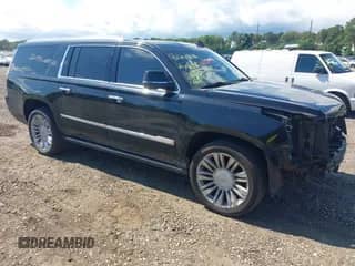 2017 Cadillac Escalade ESV Platinum with VIN 1GYS4KKJ6HR246003, listed as a IAAI auction lot 42709680 with 69,947 mi miles and . Bid and sale history available at DreamBid. Image 1.