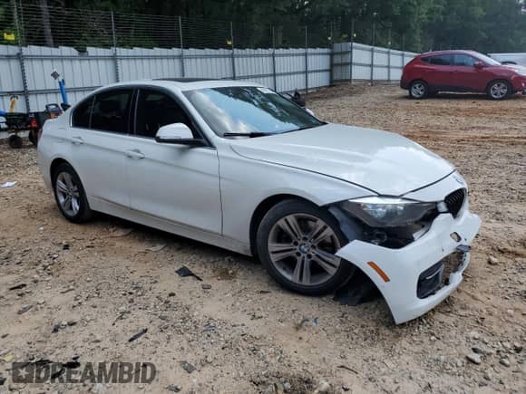 2017 BMW 3 Series 330i xDrive with VIN WBA8D9C30HA005929, listed as a Copart auction lot 58101795 with Not provided miles and Salvage title. Bid and sale history available at DreamBid. Image 4.
