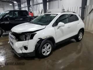 2016 Chevrolet Trax LT z VIN KL7CJPSB0GB573087, wystawiony jako Copart lot #71499595 z przebiegiem 99 709 mil mil oraz Szkoda całkowita • Salvage title. Historia ofert i sprzedaży dostępna na DreamBid. Obrazek 1.