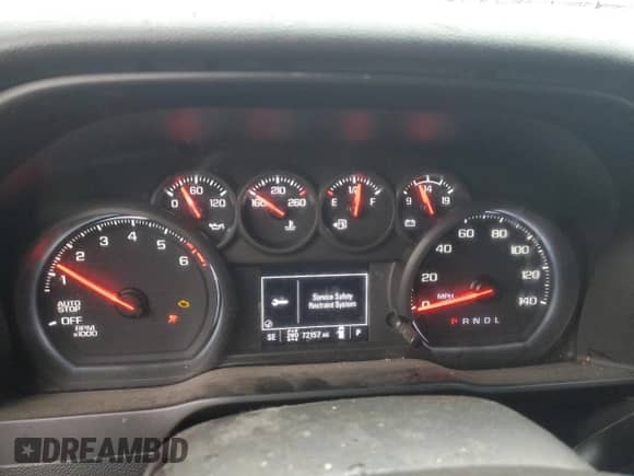 2021 Chevrolet Silverado 1500 Custom with VIN 3GCPYBEK3MG266532, listed as a Copart auction lot 81552895 with 72,157 mi miles and Non repairable. Bid and sale history available at DreamBid. Image 9.