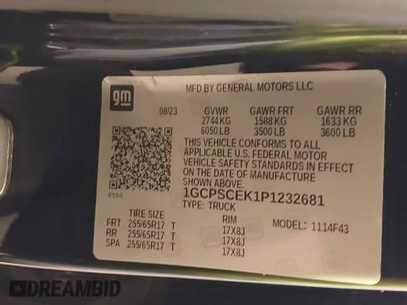 2023 Chevrolet Colorado 2WD LT с VIN 1GCPSCEK1P1232681, выставлен на аукционе IAAI как лот 42358453 с пробегом 10 543 миль миль и . История ставок и продаж доступна на DreamBid. Изображение 9.