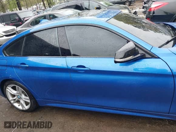 2017 BMW 4 Series 430i with VIN WBA4F7C59HG438578, listed as a IAAI auction lot 41972301 with 77,506 mi miles and . Bid and sale history available at DreamBid. Image 13.