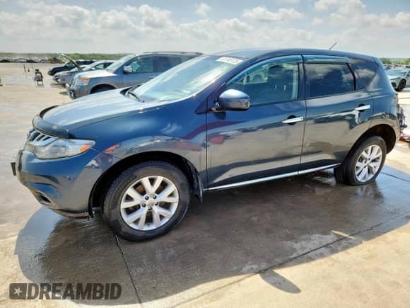2014 Nissan Murano S with VIN JN8AZ1MW8EW515139, listed as a Copart auction lot 61748125 with 191,571 mi miles and Salvage title. Bid and sale history available at DreamBid. Image 1.