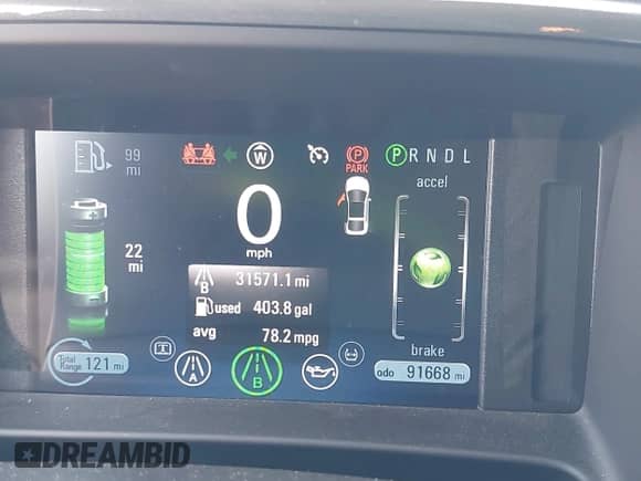 2011 Chevrolet Volt with VIN 1G1RD6E47BU103379, listed as a IAAI auction lot 43170193 with 91,668 mi miles and . Bid and sale history available at DreamBid. Image 12.