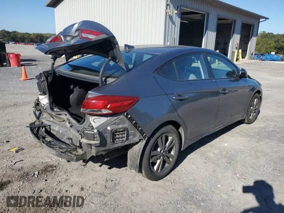 2018 Hyundai Elantra SEL z VIN 5NPD84LF9JH255302, wystawiony jako Copart lot #82347655 z przebiegiem 100 185 mil mil oraz Szkoda całkowita • Salvage title. Historia ofert i sprzedaży dostępna na DreamBid. Obrazek 3.