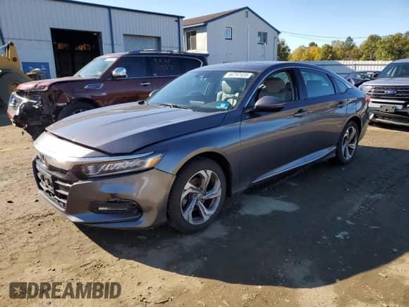 2018 Honda Accord EX-L z VIN 1HGCV1F59JA111733, wystawiony jako Copart lot #86797435 z przebiegiem 109 307 mil mil oraz Szkoda całkowita • Salvage title. Historia ofert i sprzedaży dostępna na DreamBid. Obrazek 1.