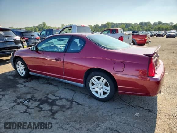 2006 Chevrolet Monte Carlo LT 3.9L с VIN 2G1WK151569195824, выставлен на аукционе Copart как лот 63606005 с пробегом 51 047 миль миль и Чистый • Clean title. История ставок и продаж доступна на DreamBid. Изображение 2.